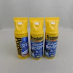 3-PACK Lot Prestone Windshield De-icer 11OZ Cans With Scraper Tops #3146. Fixed Price $12.76.