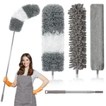 Microfiber Duster, 4PCS With Extension Pole(stainless Steel) 30 To 100 Inches.... Fixed Price $34.88.