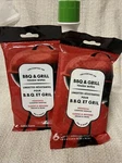 (2)BARBECUE 6PK Wipes Tough Everyday Grill Powerful Clean. Fixed Price $8.00.