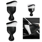 Ziciner 2 Car Detailing Brush, Curved Soft Bristles Pcs, White/black. Fixed Price $10.95.