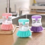 Soap Dispensing Dish Brush Kitchen Sink Scrubber Soft Bristle Cleaning Tool. Fixed Price $14.87.