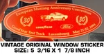 European Mustang Anniversary Convention - Vintage Original Window Decal Sticker. Fixed Price $9.41.