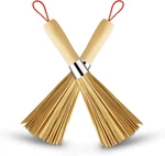 2 Pack Bamboo Wok Brush, Kitchen Cleaning. Fixed Price $28.57.