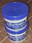 Lot Of 2 Wright's 8OZ Jars Silver Cream Cleans/shines/restores!. Fixed Price $19.99.