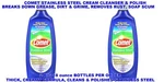 2 Comet Stainless Steel Cream Cleanser & Polish Sink Cookware Cleaning Cleaner. Fixed Price $45.99.