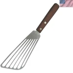 Medium Stainless Steel Fish Spatula With Wood Handle - Supreme Grilling Tool. Fixed Price $17.99.