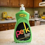 Vintage 1980S Perk No-wax Floor Cleaner Green Bottle 22 Oz Movie Prop Decor. Fixed Price $7.99.