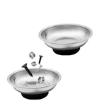 Zndaw 2 Pcs Magnetic Parts Tray Set, Stainless Steel 3" Round. Fixed Price $14.99.