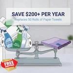 Pure-sky Microfiber Window Cleaning Cloth Streak Free Glass Wipes. Fixed Price $27.99.