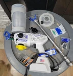Graco Sanispray Hp 20 Handheld Airless Disinfectant Sprayer, Corded 25R790. Fixed Price $140.00.