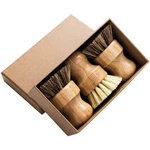 Palm Pot Brush- Bamboo Round 3 Packs Mini Dish Natural Scrub Dura.... Fixed Price $15.77.