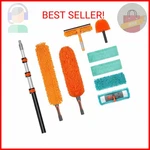 Pulikit 20FT High Ceiling Duster With 4-12FT Heavy-duty Extension Pole, Cobw. Fixed Price $79.58.