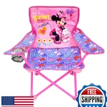 Jakks Pacific Minnie Camp Chair For Kids, Portable Folding W/ Carry Bag. Fixed Price $41.53.