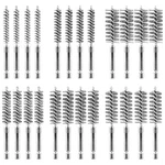 Aoklit 24 Pcs Bore Brush For Drill, Stainless Steel Wire Cleaning Silver. Fixed Price $31.74.