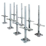 Scaffolding Leveling Jack Steel Plate Base Galvanized Adjustable Screw 4/8 Pack. Fixed Price $309.99.