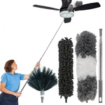 4-IN-1 Fan Cleaner Duster With 100" Extension Pole,microfiber Cobweb W.... Fixed Price $39.36.