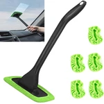 Windshield Car Glass Window Cleaner Wiper 15.7" Long Handle Microfiber Pad. Fixed Price $10.95.
