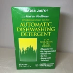 Trader Joe Automatic Dishwasher Detergent Packs Free & Clear For Sparkling. Fixed Price $14.99.