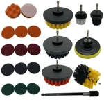 Diamond Shine 22 Piece Drill Attachment Set - Scrub Pads, Sponges, Brushes. Fixed Price $30.99.