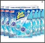 Soft Scrub 4-IN-1 Rim Hanger Toilet Bowl Cleaner, Sapphire Waters, 6 Count. Fixed Price $25.70.