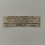 Southard Herbert & Co. Oils Soap Candles 1860 Boston Clipping TAJ7-S41. Fixed Price $13.50.