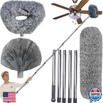 20+ Ft High Reach Ceiling Fan, Cobweb & Corner Brush Duster 3-14 Pole. Fixed Price $42.82.