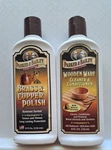 2PC Parker & Bailey Wood Brass Copper Cleaner Kit 8OZ Bottles New/sealed. Fixed Price $22.00.