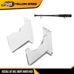Baseball Bat Wall Mount Hanger Rack Display Holder Clear Acrylic Stand Set. Fixed Price $13.80.