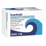 Boardwalk BWK196 Duty Scour Pad, Green, 6"X9", PK20. Fixed Price $9.69.