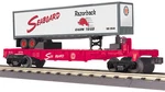 Mth Railking Trains Seaboard Flat Car With Trailer 30-76491. Fixed Price $37.00.