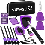 Viewsun Windshield Cleaner Tool, 17PCS Purple Car Interior Cleaning. Fixed Price $36.59.