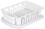 Sterilite 2-PIECE Large Sink Set Dish Rack Drainer, White (18 X 13 3/4" 5. Fixed Price $31.89.