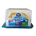 Great Value Miracle Cleaning Eraser Foam Sponge Variety Pack 12 Count. Fixed Price $7.99.