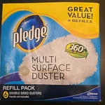 New Pledge Multi Surface Refills 6 Double Sided Dusters (no Handle). Fixed Price $9.99.