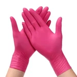 Pink Nitrile Disposable Gloves 20/50PCS Latex-free For Kitchen & Beauty. Fixed Price $21.77.