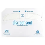 Hospeco DS-5000 Toilet Covers, Discreet Seat, 1/2 Fold, 16 3/4 In X 14. Fixed Price $58.19.