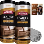 Weiman Leather Cleaner Wipes Furniture Car Interior Prevent Cracking Fading 2PK. Fixed Price $32.18.