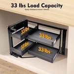 Blind Corner Cabinet Pull Out For 14" Organizer Kitchen. Fixed Price $161.71.