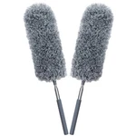 2 Pack Microfiber Feather Duster For Cleaning With Extendable Pole,hand Washable. Fixed Price $8.72.