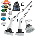 Electric Spin Scrubber, 8 1 Cleaning Brush, Cordless White LZ52. Fixed Price $65.98.