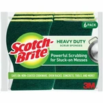 (3-6PK)-3M Scotch-brite 4.5" X 2.7" Green Heavy Duty Scrub Sponge 426. Fixed Price $34.89.