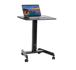 Kantek Mobile Height Adjustable Sit To Stand Desk, Compact Size, Black, Nib. Fixed Price $59.99.