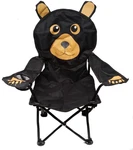 Kids Folding Camp Chair With Cup Holder And Carry Bag - Black Bear. Fixed Price $47.95.