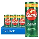 (12 Pack) Comet Cleaning Powder With Bleach, Pack, 21 Oz, Multipurpose Househ. Fixed Price $35.50.