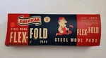 Vintage American Steel Wool Flex - Fold Pads Box With Copeland Lumber Stock. Fixed Price $25.00.