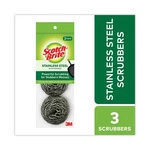 Scotch-brite Metal Scrubbing Pads, 2.25 X 2.75, Silver, 3/PACK, 8 Packs/carton. Fixed Price $36.98.