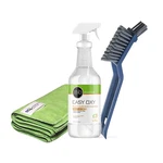 Easy Oxy Spray Cleaner, Scrub Brush, & 2 Towels For Granite Marble Tile Grout. Fixed Price $22.47.