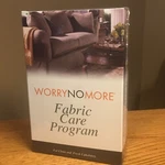 Worry No More Fabric Care Program Clean Fresh Uphostery Cloth New Sealed. Fixed Price $34.95.