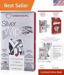 Connoisseurs Silver Cleaner Wipes - 10 Pack For Jewelry & Tableware Easy Ta.... Fixed Price $17.99.