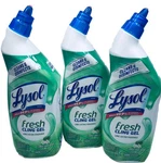 3 Lysol Cling & Fresh Gel Toilet Bowl Cleaner Forest Rain Scent / 24 Oz Pack. Fixed Price $17.99.